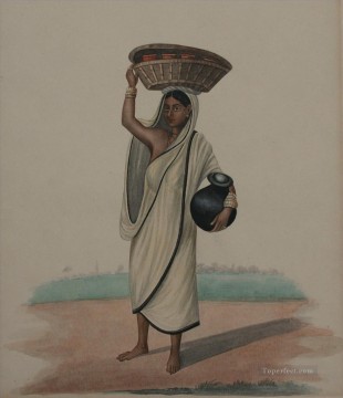 indio Painting - Mujer lechera de una rica familia europea india